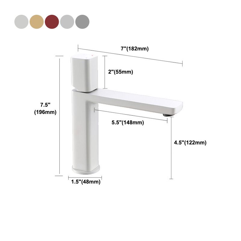 Modern Single Rotary Switch Standard Kitchen Faucet Low Profile Water Faucet