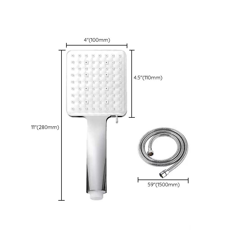 Classic Handheld Shower Head Standard Round Shower Heads in Silver