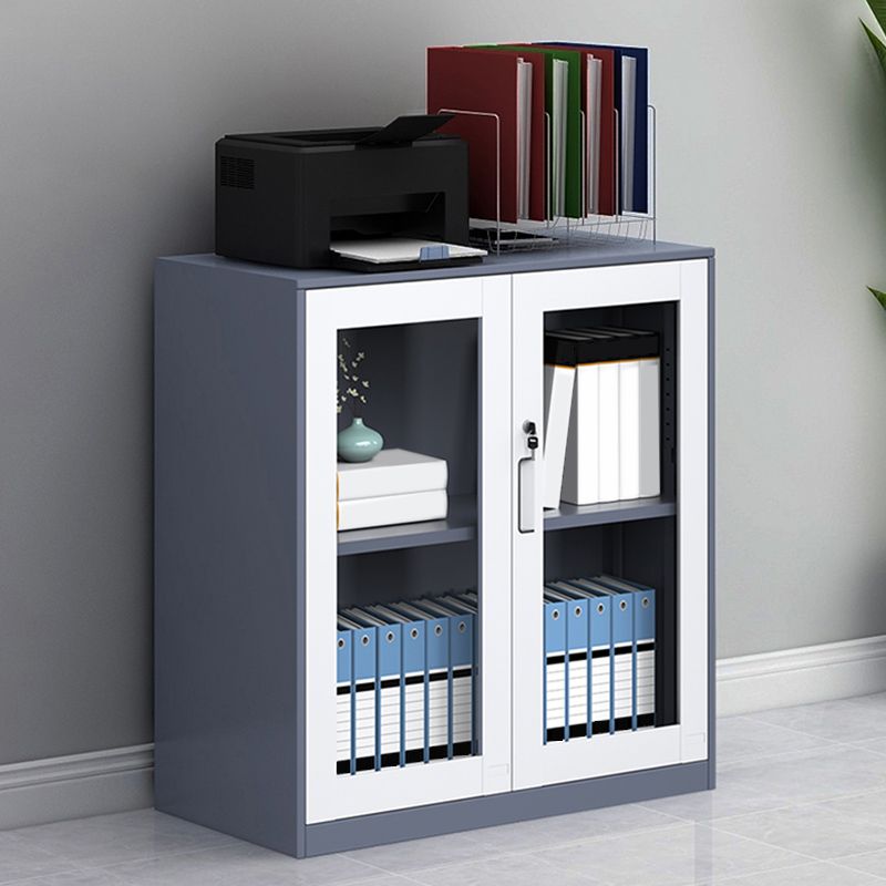 Modern Cabinet Metal with Adjustable Storage Shelves Lateral Filing Cabinet