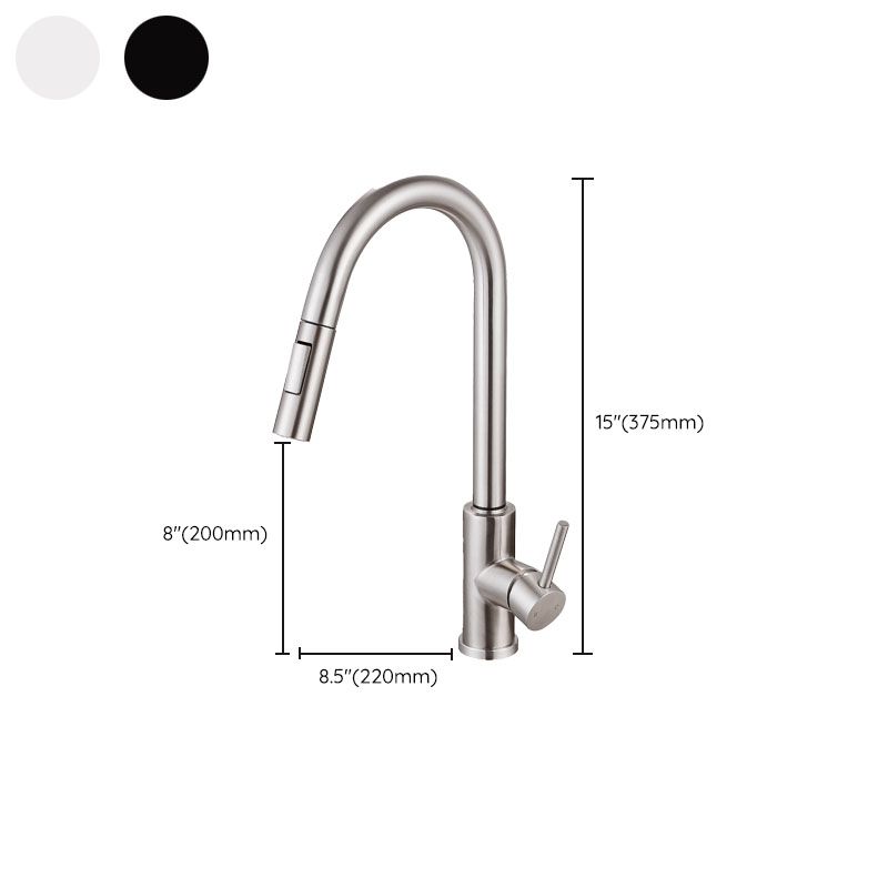 1-Handle Faucet Touch Stainless Steel with Water Dispenser Standard Kitchen Faucet