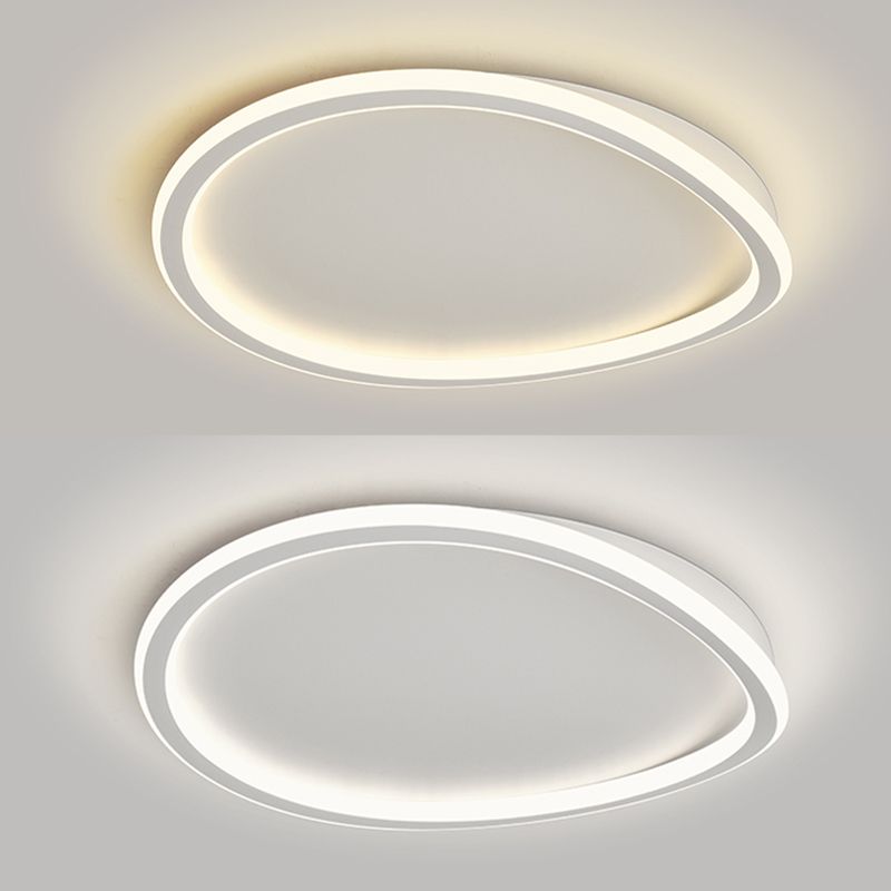 Nordic Circle Ceiling Light Metal LED Flush Mount Light for Living Room