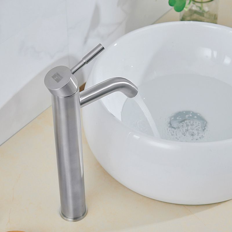 Contemporary Vessel Faucet Single Handle Low Arc Copper Vessel Faucet