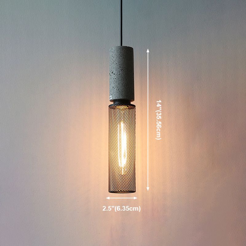 Geometric Shade Hanging Lighting Industrial Style Metal Light Pendant Lamp for Shop