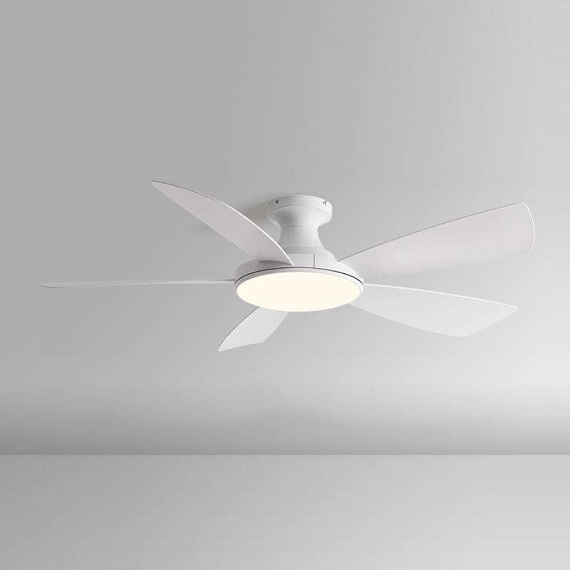 Modern LED Ceiling Fan 5 - Blades Metal and Acrylic Fan Lighting Fixture