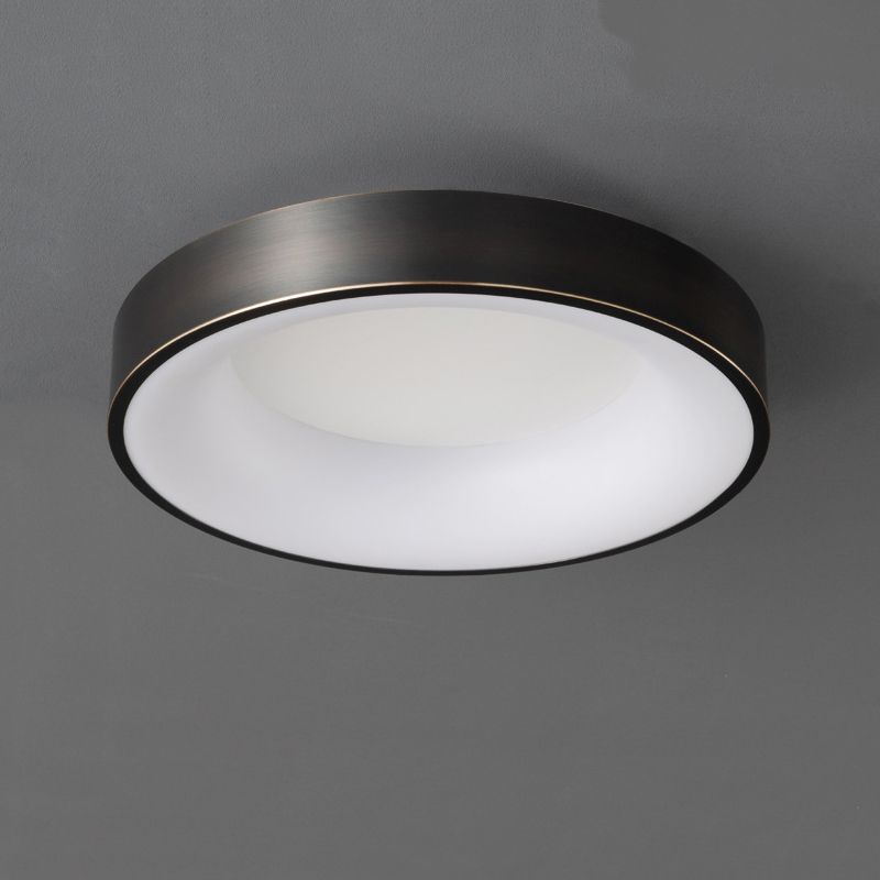 Modern Drum Ceiling Lighting Metal 1-Light Ceiling Mount Light Fixture