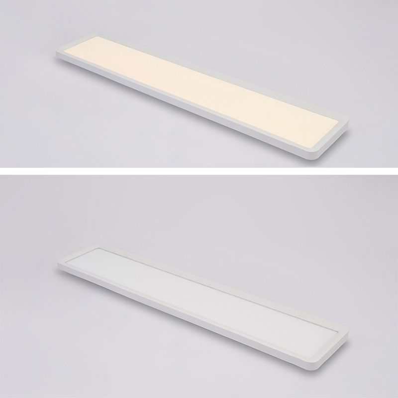 Modern Rectangle Flush Ceiling Light Fixtures Metal Flush Mount Ceiling Light Fixture for Office