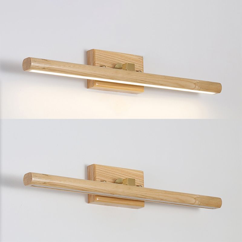 Madera de espejo recto Luz Nórdico Estilo Nordic 1 Diconce de pared ligero para el dormitorio