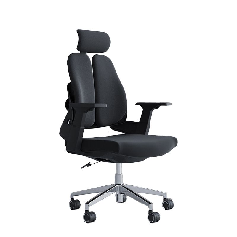 Modern Fixed Arms Desk Chair Headrest Included Task Chair for Office