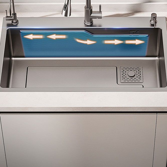 Corrosion Resistant Kitchen Sink Stainless Steel Modern Style Kitchen Sink