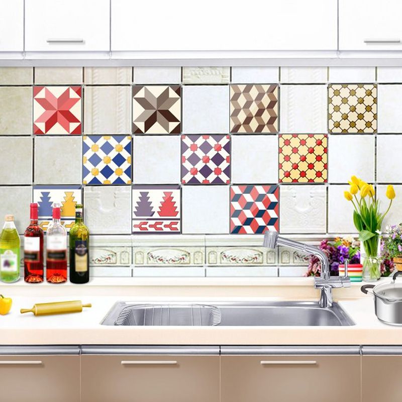 Scotland Plaid Wallpaper Panel Kitchen Geometric Wall Art, 8' L x 8" W, Easy Peel off