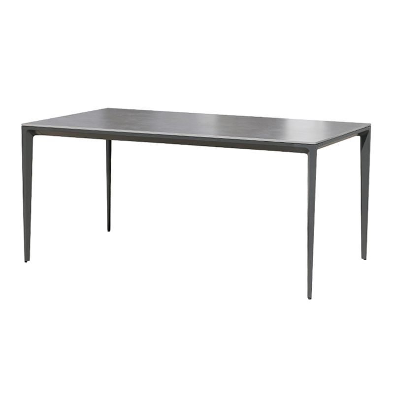 Industrial Aluminum Frame Patio Table Outdoor Rust Resistant Patio Table