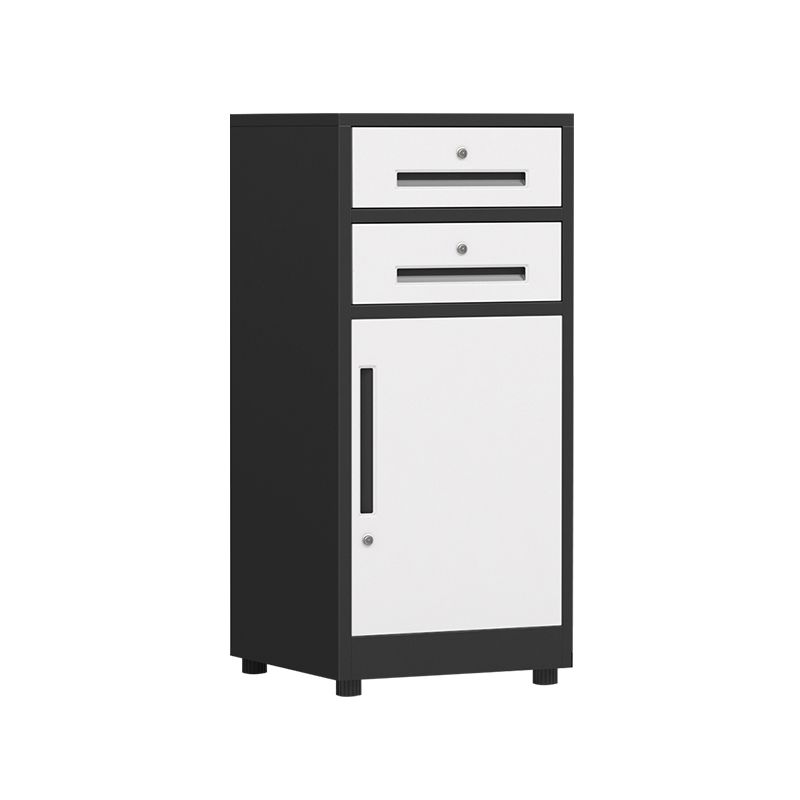 Contemporary File Cabinets Metal Frame Mobile Filing Cabinet with Key Lock