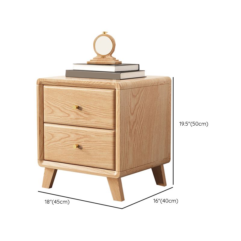 Modernism Storage Night Table 2/3 Drawers Wood Bed Nightstand for Bedroom