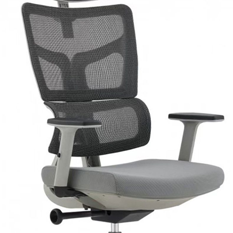 Modern Desk Chair Mesh Computer Chair High-Back Chair in Black/Gray