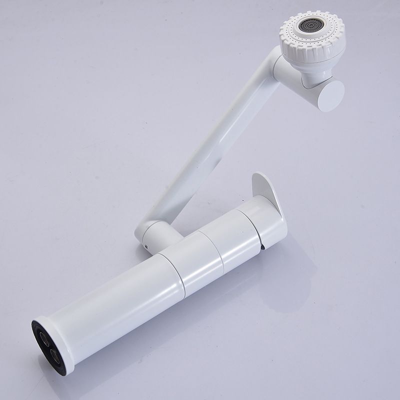 Modern Sink Faucet Solid Color Stainless Steel Basin Lavatory Faucet