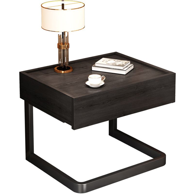 Modern Bedside Cabinet Manufactured Wood Bed Nightstand with Drawer for Bedroom