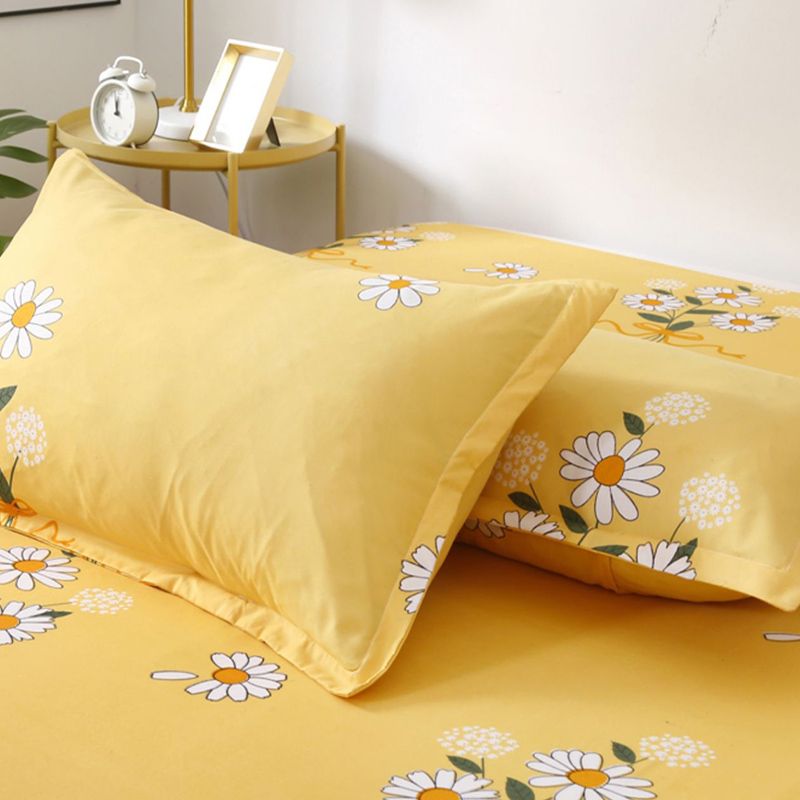 Fade Resistant Printed Bed Sheet Twill Polyester Sheet Sets with A Pair of Pillow Cases