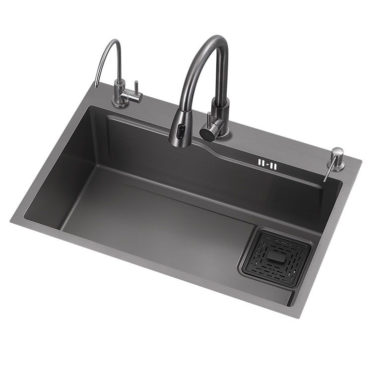 Modern Style Kitchen Sink Stainless Steel 3 Holes Drop-In Kitchen Sink