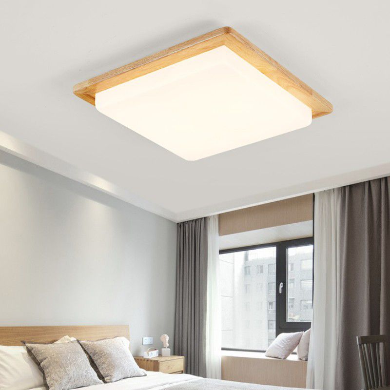 1-Light LED Ceiling Light Modern Ceiling Mount Light with Acrylic Shade for Living Room