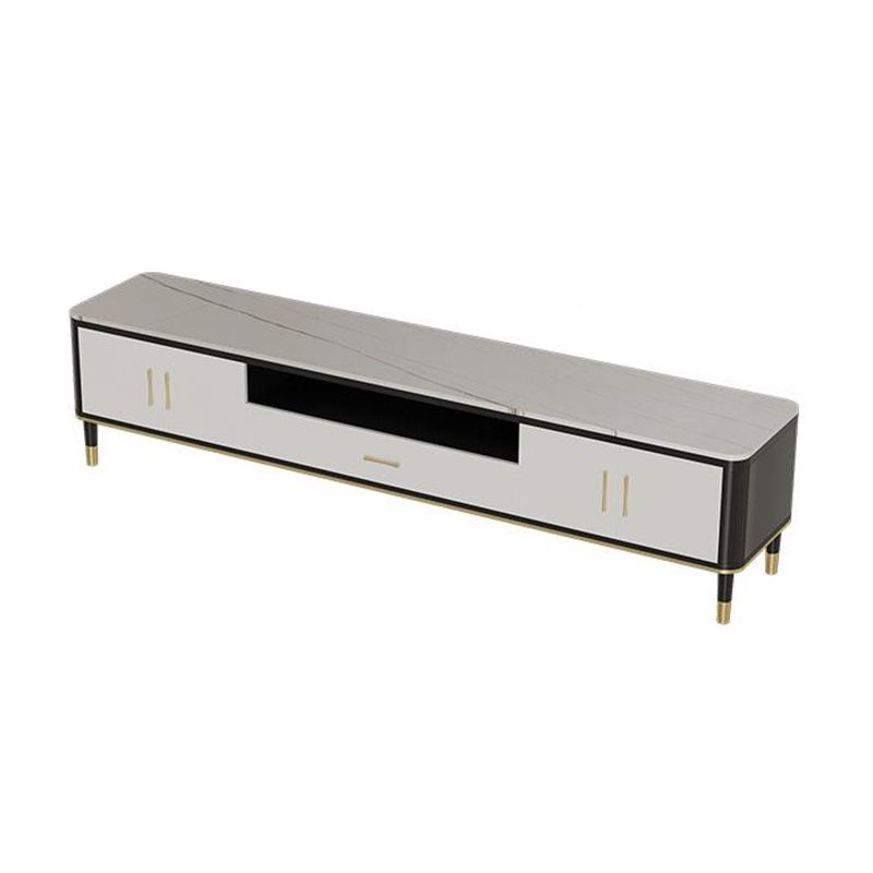 Modern TV Stand Console Open Storage Media Console TV Stand with Drawer