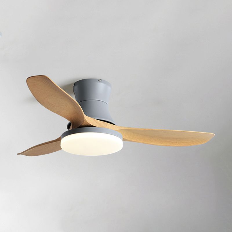 Modern 3-Blade Ceiling Fan Lighting with Acrylic for Dining Room