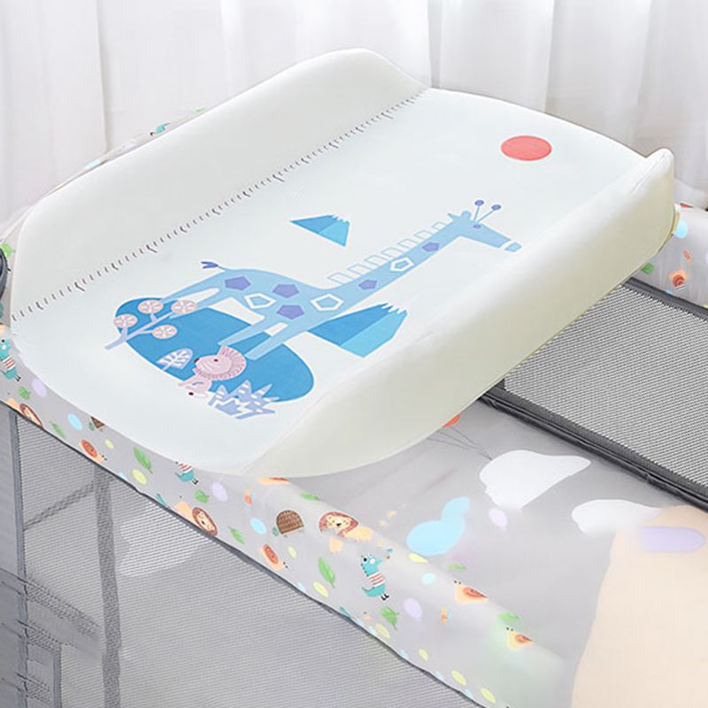 Modern White Changing Pad Crib Top Changer Portable Changing Table Topper