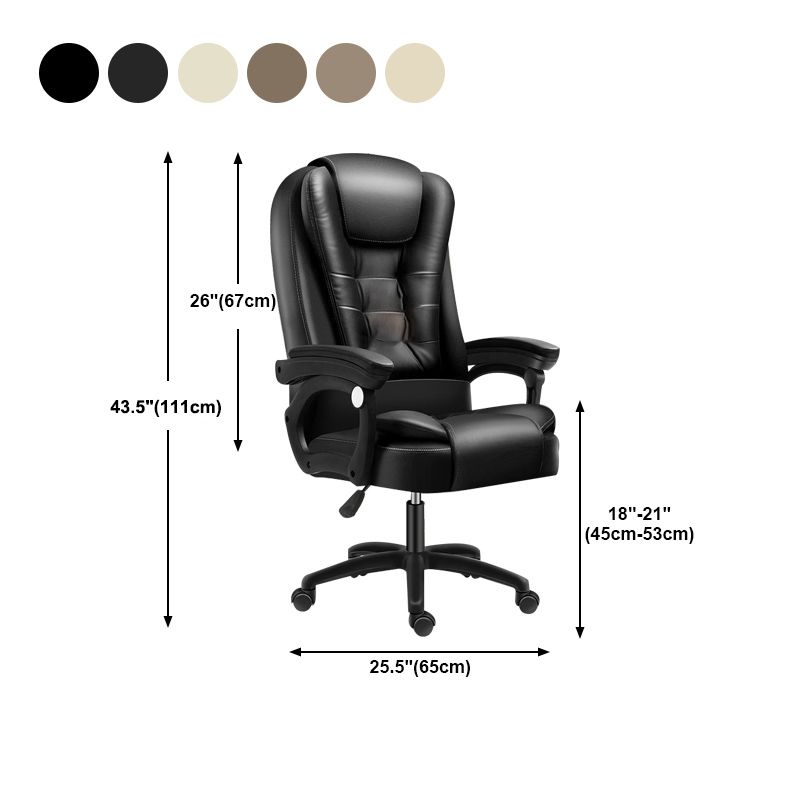 Modern High Back Executive Chair No Distressing Wheels Managers Chair