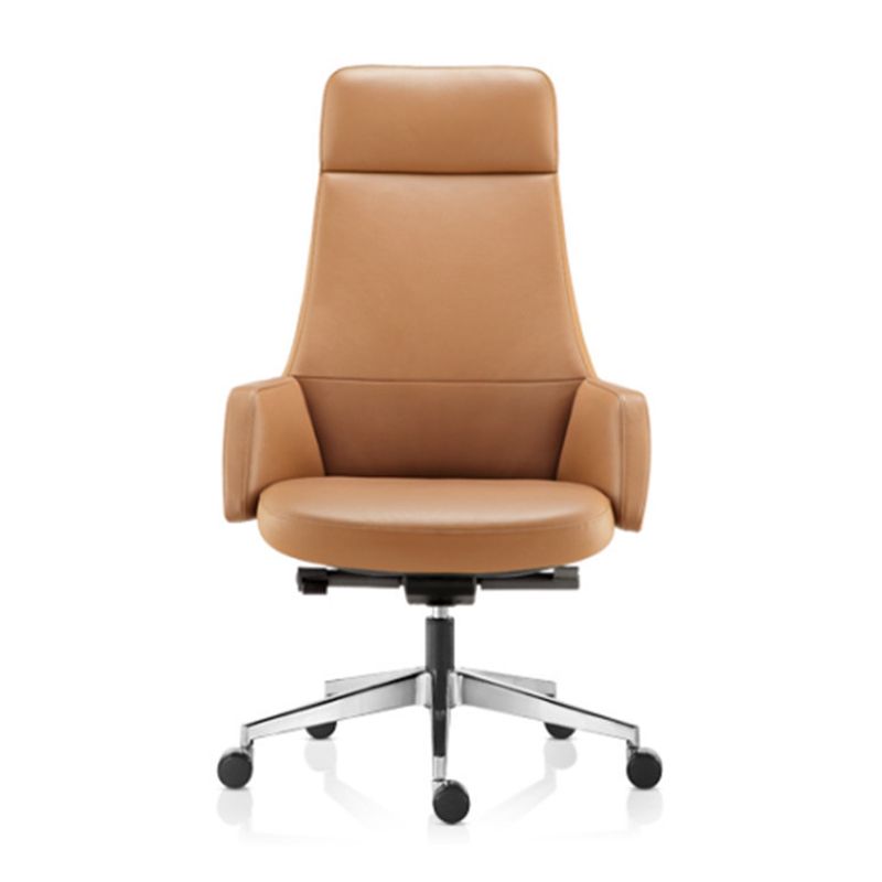 Contemporary Faux Leather Ergonomic Chair High Back Conference Chair