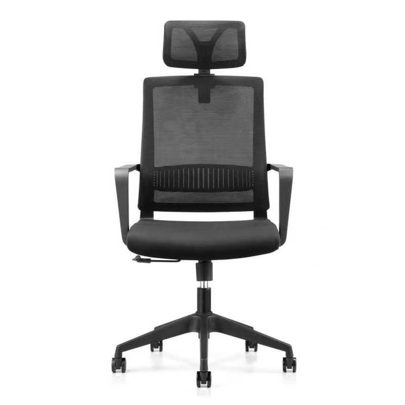 Modern Adjustable Arms Computer Chair with Wheels High Back Nylon Desk Chair