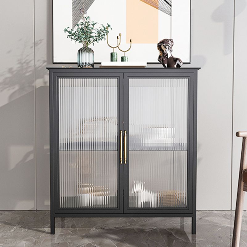 Glass Door Display Cabinet Industrial Storage Cabinet for Living Room