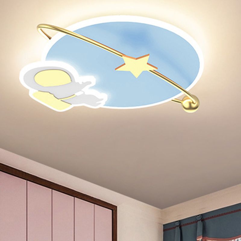 Creative Cartoon Surface Mounted Ceiling Light Kids Acrylic LED Flush Light for Bedroom