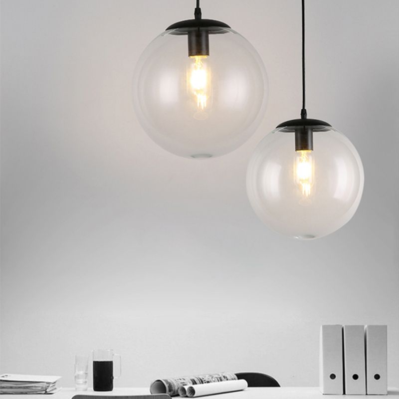 Industrial Pendant Light Pure Glass Light Room Bedroom Light