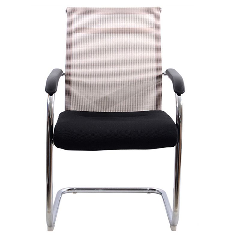 Fixed Arms Modern Conference Chair Metal No Wheels Conference Chair