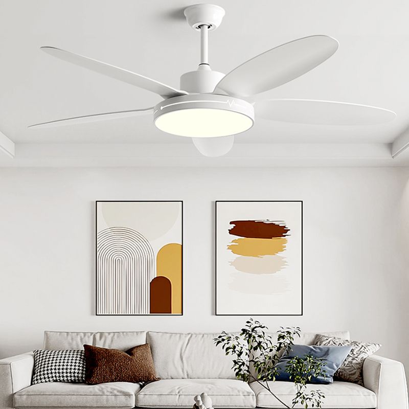 Simplicity 5-Blade Ceiling Fan Lighting with Metal for Dining Room