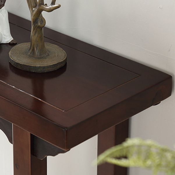 31.5-inch Tall Console Table Solid Wood Accent Table for Hall