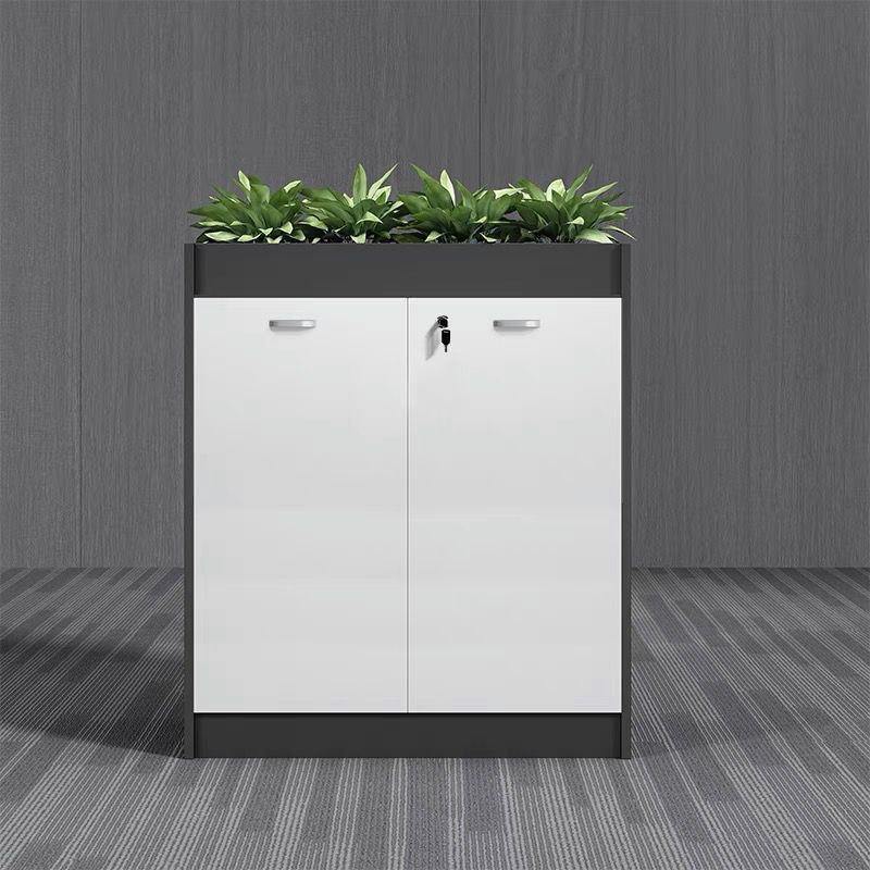 Modern File Cabinet Wood Filing Cabinet with Lock Storage for Office