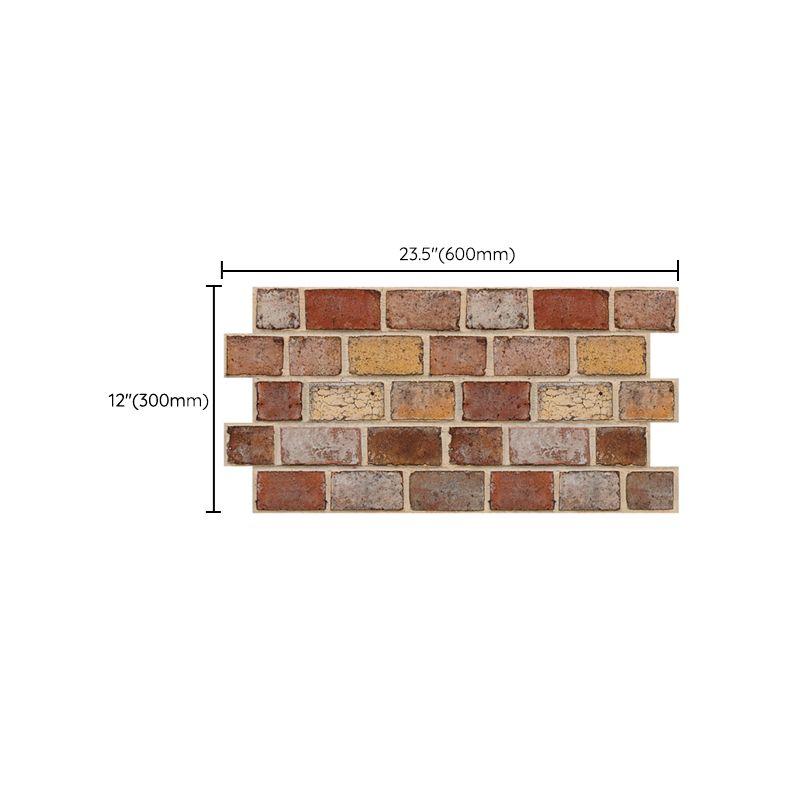 Artificial Brick Panel Wall Farmhouse Style Simple Home Living Room Wall Panel (5-pack)