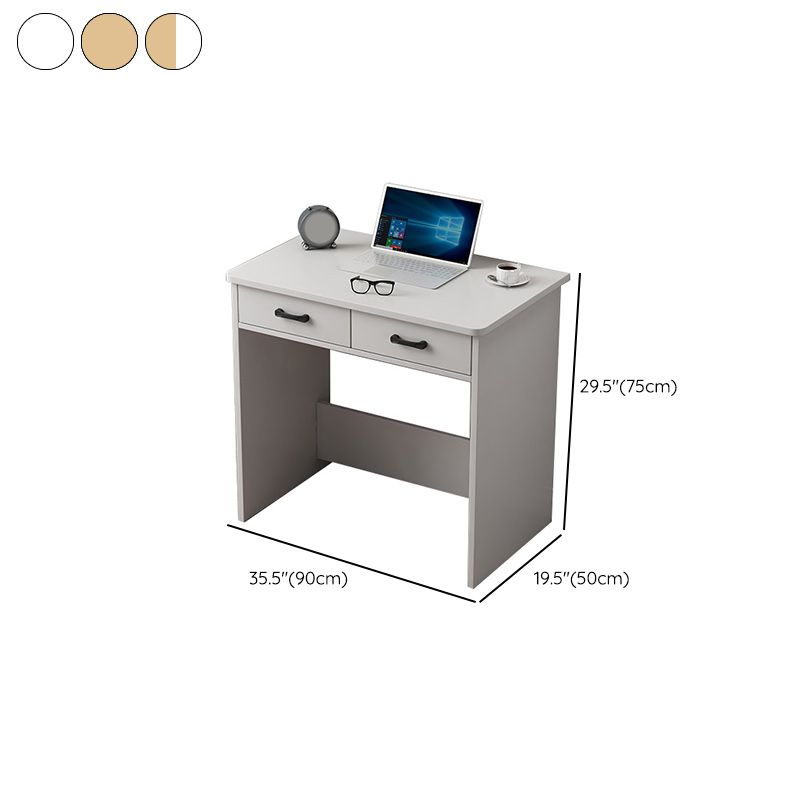 Contemporary Wooden Student Table with 1/2Drawers Writing Desk