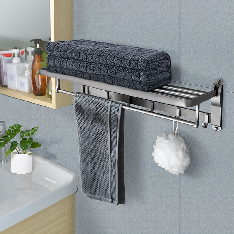 Contemporary Metal 5 - Piece Bathroom Accessory Set with Bath Shelf