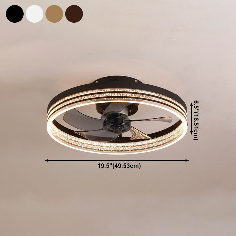 Éclairage de plafond LED minimaliste Light circulaire de plafond semi-rince avec une teinte acrylique