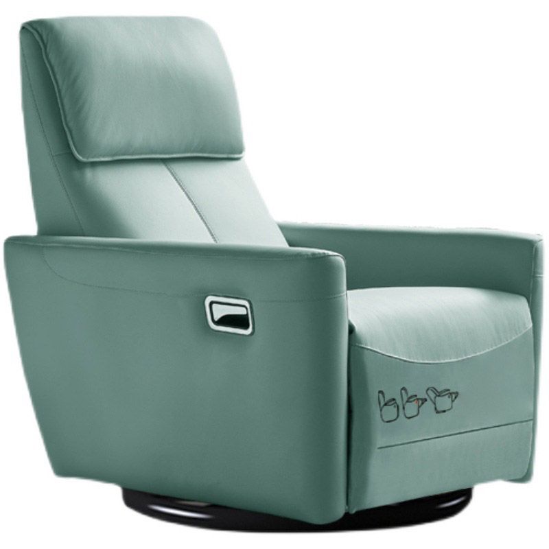 Solid Color Swivel Rocker Standard Recliner Leather Recliner Chair