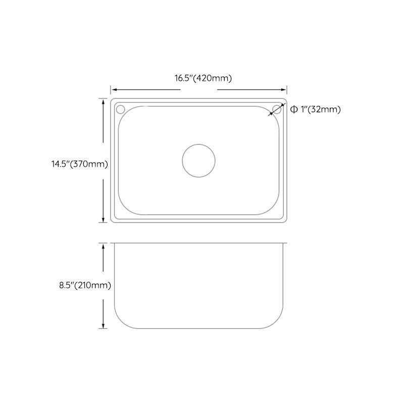 Modern Workstation Sink Stainless Steel Drain Assembly and Faucet Kitchen Sink