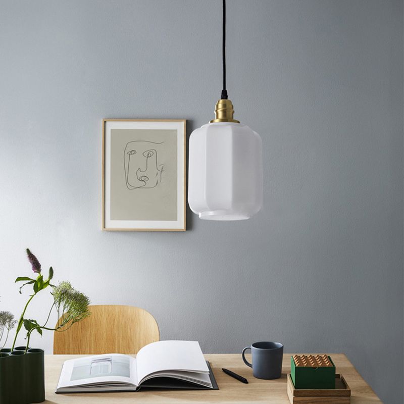 Pot Shade Hanging Lighting Modern Style Glass Multi Light Pendant Lamp for Bedside