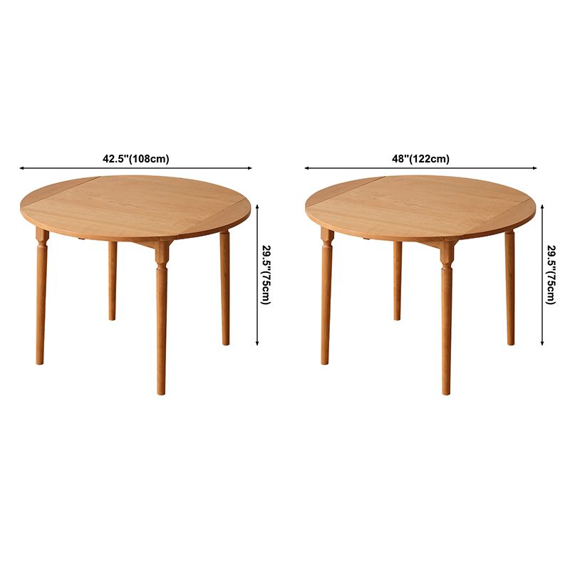 Round Dining Dinette Table Simplicity Style 4-foot Solid Wood Home Furniture