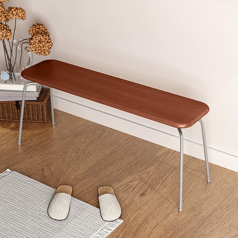 17.7" H Modern Seating Bench Solid Wood Entryway Bench with Legs