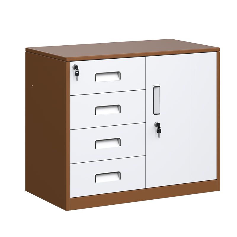 Contemporary Style Lateral Filing Cabinet Metal Filing Cabinet with Locking Storage