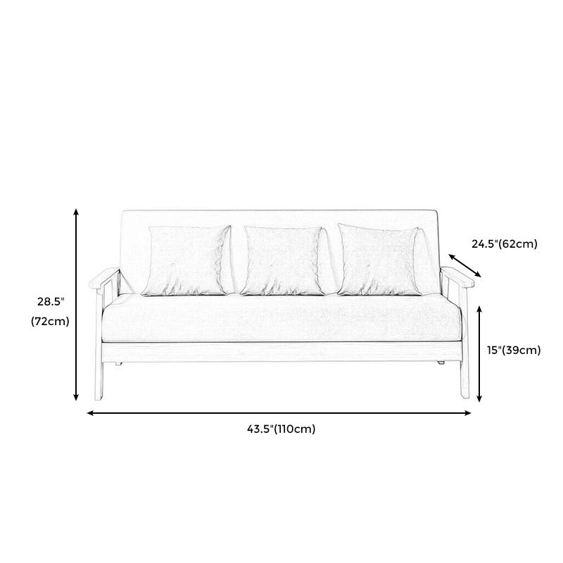 Stoff Quadratarm Slip aus 2/3 Sitzsofa Festfarbsofa für Wohnung