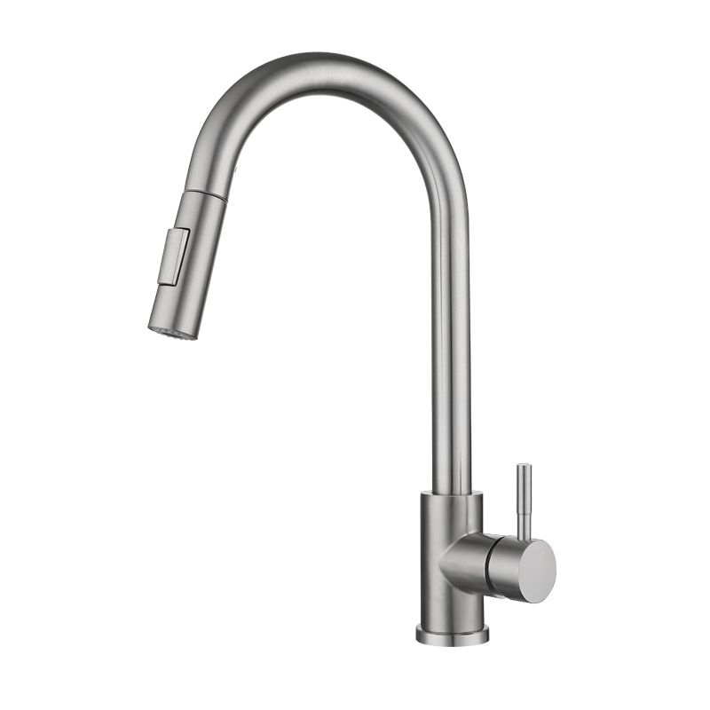 Modern Pull down Sprayer Water Filler One Handle High Arch Kitchen Faucet