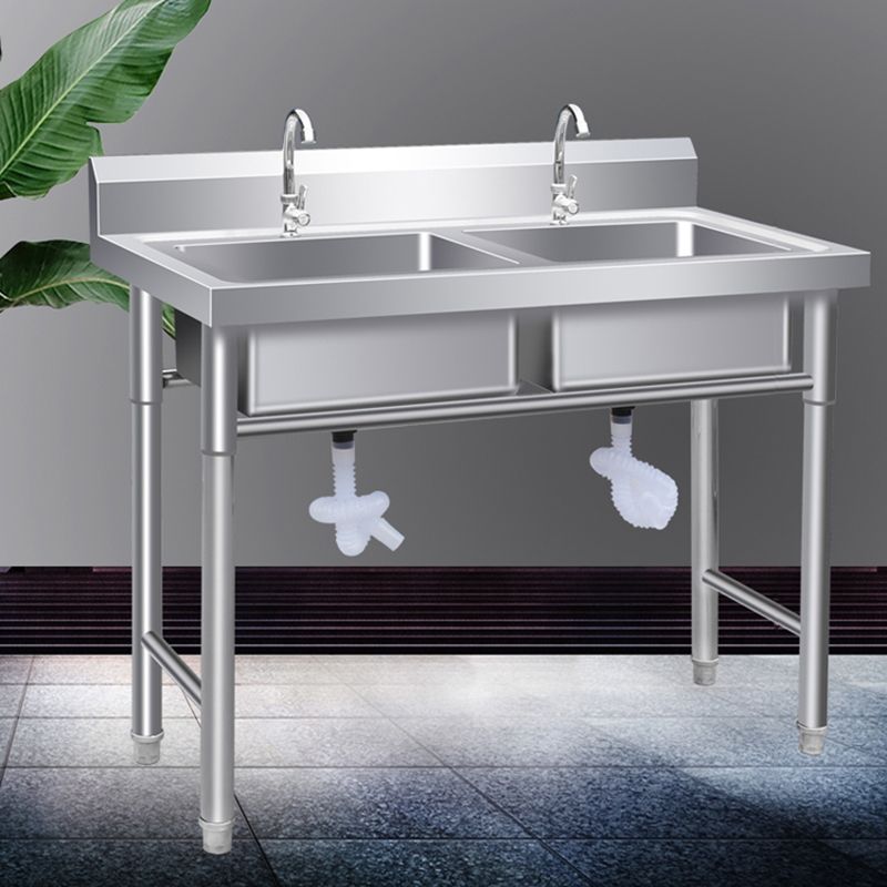 Contemporary Style Kitchen Sink All-in-one Stainless Steel Kitchen Sink