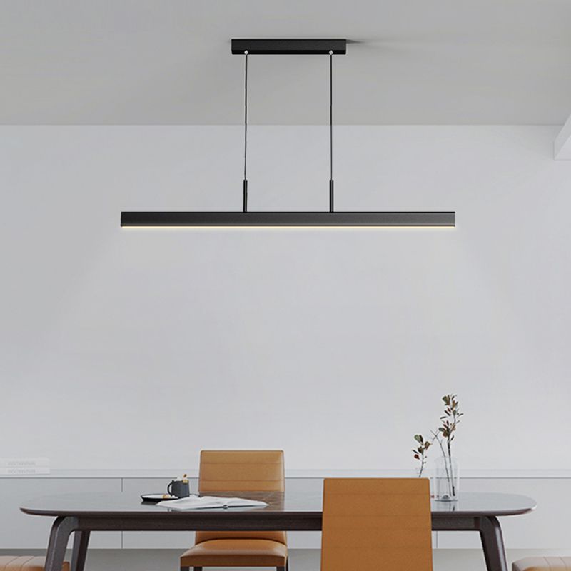 Nordisch einfache moderne leichte Luxusstil LED Hanging Island Anhänger Licht für Esszimmer Büro